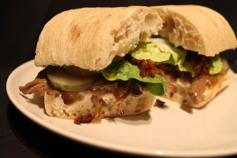Sandwich med pulled beef