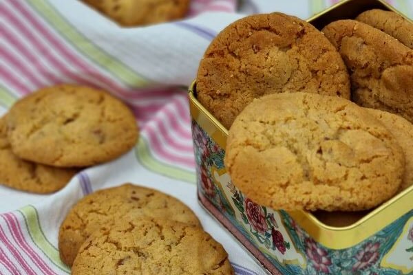 Cookies med hvid chokolade og lime